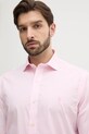 Хлопковая рубашка Polo Ralph Lauren 712969006 розовый