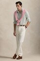 Polo Ralph Lauren camicia di lino verde 710968973