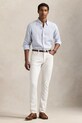 Одежда Льняная рубашка Polo Ralph Lauren 710968973 голубой