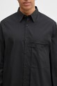 Πουκάμισο Y-3 Pleated Pocket Shirt μαύρο JI7082