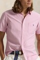 Odzież Polo Ralph Lauren koszula bawełniana Sport Shirt 710906574 różowy