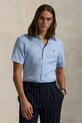 Polo Ralph Lauren camicia di lino Sport Shirt regolare blu 710968912