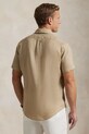 Ľanová košeľa Polo Ralph Lauren Sport Shirt 710968912 béžová SS25