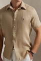 Clothing Polo Ralph Lauren linen shirt Sport Shirt 710968912 beige
