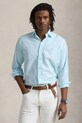 Polo Ralph Lauren koszula bawełniana Sport Shirt gładkie niebieski 710968913