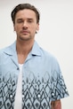 Bavlněná košile HUGO modrá 50539218