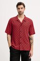 HUGO koszula plażowa BEACH SHIRT RELAXED czerwony 50540065