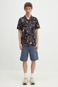 Bavlnená košeľa Columbia Pine Canyon Short čierna 2037171