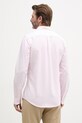 Одяг Barbour сорочка чоловіча бавовняна Striped Oxtown Tailored Shirt MSH5303 рожевий