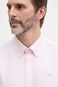 Barbour сорочка чоловіча бавовняна Striped Oxtown Tailored Shirt рожевий MSH5303