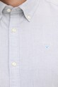 Bavlněná košile Barbour Striped Oxtown Tailored Shirt MSH5303 šedá