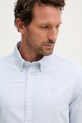 Barbour koszula męska bawełniana Striped Oxtown Tailored Shirt niebieski MSH5303