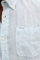 Barbour cămașă de in Linton Tailored Shirt MSH5325 turcoaz