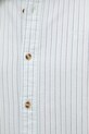 Barbour koszula bawełniana Fenfield Oxford Stripe Relaxed Fit Shirt MSH5586 turkusowy