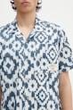 Barbour koszula bawełniana Homelane Printed S/S Relaxed Fit Shirt granatowy MSH5599