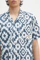 Barbour koszula bawełniana Homelane Printed S/S Relaxed Fit Shirt granatowy MSH5599