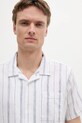 Košeľa Barbour Garnock Stripe S/S Regular Fit Shirt biela MSH5608