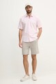 BOSS Orange camasa din bumbac 50537332 roz SS25