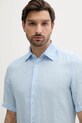 BOSS Orange cămașă de in albastru 50537382