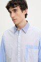 Desigual camicia in cotone BANKER blu 25SMCW09