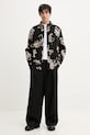 Desigual koszula bawełniana NATURE 25SMCW16 czarny SS25