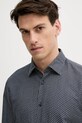BOSS cămașă de in bleumarin 50539532