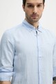 Lanena košulja BOSS plava 50520283