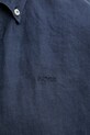 BOSS koszula lniana 50520283 granatowy