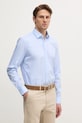 Košeľa Calvin Klein jemný vzor modrá K10K114312