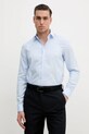 Πουκάμισο Calvin Klein με ελαστάν μπλε K10K114360