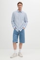 Calvin Klein koszula lniana K10K114488 niebieski SS25