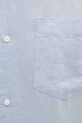 Πουκάμισο από λινό Calvin Klein K10K114488 μπλε