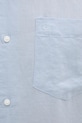Calvin Klein koszula lniana K10K114488 niebieski