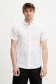 Superdry cămașă de in scurt alb M4010937A.01C