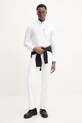 Bavlněná košile Superdry M4010991A.KKJ bílá SS25