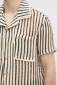 Риза Andersson Bell Sheer Stripe Knit atb1235m бежов