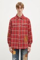 Andersson Bell shirt Noah Patch Check all-over print red atb1238m