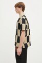 Andersson Bell koszula Patchwork Open Collar atb1233m beżowy SS25