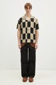Andersson Bell koszula Patchwork Open Collar atb1233m beżowy