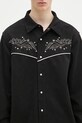 Andersson Bell cămașă Lemmans Faux-Suede negru atb1236m