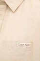 Calvin Klein Jeans koszula lniana J30J327295 beżowy