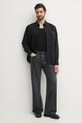 Calvin Klein Jeans koszula lniana J30J327295 czarny SS25