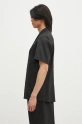 Helmut Lang koszula z domieszką wełny Modest Ss Sh.Tonal J O10HM506 czarny SS25