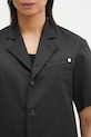 Helmut Lang koszula z domieszką wełny Modest Ss Sh.Tonal J czarny O10HM506
