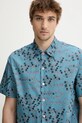 Хлопковая рубашка PS Paul Smith бирюзовый M2R.695U.P22315