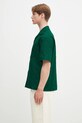 Памучна риза Drôle de Monsieur La Chemise Brodee Tapisserie G.SH213.CO196.DGN зелен SS25