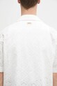 Drôle de Monsieur cămașă din bumbac La Chemise Brodee Tapisserie G.SH213.CO196.WT alb