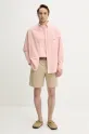 Drôle de Monsieur cămașă din bumbac La Chemise Lavee Drule G.SH195.CO178.LPI roz SS25