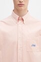 Хлопковая рубашка Drôle de Monsieur La Chemise Lavee Drule розовый G.SH195.CO178.LPI