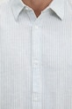 Πουκάμισο από λινό Hollister Co. KI325.5072.214 μπλε
